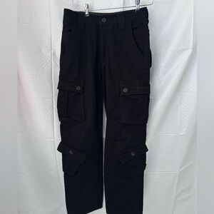 Men's Classic Black Cargo Trousers